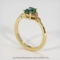 0.86 Ct. Gemstone Ring, 18K Yellow Gold 2