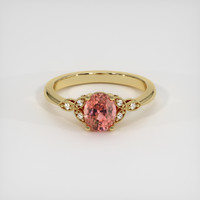 1.12 Ct. Sapphire Ring, 18K Yellow Gold 1