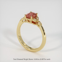 1.12 Ct. Sapphire Ring, 18K Yellow Gold 2