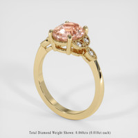 2.12 Ct. Sapphire Ring, 18K Yellow Gold 2