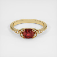 1.37 Ct. Ruby Ring, 18K Yellow Gold 1