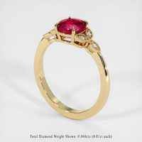 2.05 Ct. Ruby Ring, 18K Yellow Gold 2