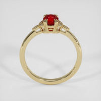 0.99 Ct. Ruby Ring, 18K Yellow Gold 3