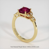 1.93 Ct. Ruby Ring, 18K Yellow Gold 2