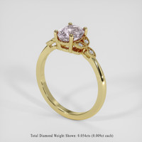 1.88 Ct. Pink Sapphire Ring, 18K Yellow Gold 2