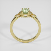 1.05 Ct. Green Sapphire Ring, 18K Yellow Gold 3