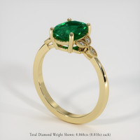 1.84 Ct. Emerald Ring, 18K Yellow Gold 2