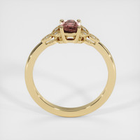 0.77 Ct. Brown Sapphire Ring, 18K Yellow Gold 3