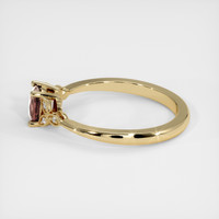 0.77 Ct. Brown Sapphire Ring, 18K Yellow Gold 4