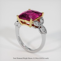 6.33 Ct. Gemstone Ring, 14K Yellow & White 2