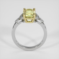 2.22 Ct. Yellow Sapphire Ring, 14K Yellow & White 3