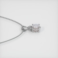 28.50 Ct. Grey Sapphire Pendant, 14K White Gold 3