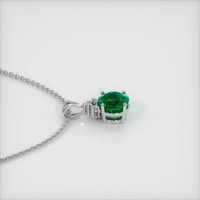 1.20 Ct. Emerald  Pendant - 18K White Gold