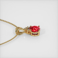 1.07 Ct. Ruby Pendant, 14K Yellow Gold 3