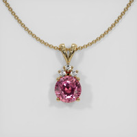 1.92 Ct. Sapphire Pendant, 14K Yellow Gold 1