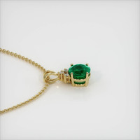 1.20 Ct. Emerald  Pendant - 18K Yellow Gold