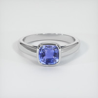 1.73 Ct. Blue Sapphire Ring, Platinum 950 1