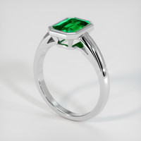 1.25 Ct. Emerald Ring, Platinum 950 2