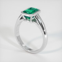 2.02 Ct. Emerald Ring, Platinum 950 2