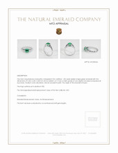 Emerald Ring 1.28 Ct. Platinum 950 Appraisal