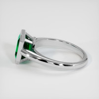 2.10 Ct. Emerald Ring, Platinum 950 4
