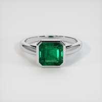 2.52 Ct. Emerald Ring, Platinum 950 1