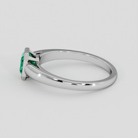 1.00 Ct. Emerald Ring, Platinum 950 4