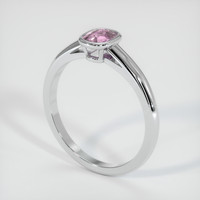 0.62 Ct. Pink Sapphire Ring, Platinum 950 2