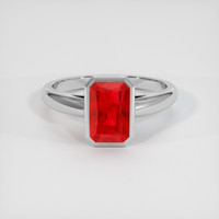 2.81 Ct. Ruby Ring, Platinum 950 1