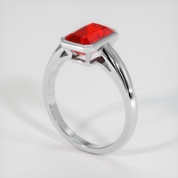 2.81 Ct. Ruby Ring, Platinum 950 2