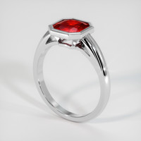 1.61 Ct. Ruby Ring, Platinum 950 2