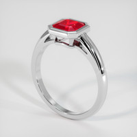 1.35 Ct. Ruby Ring, Platinum 950 2