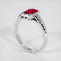 1.02 Ct. Ruby Ring, Platinum 950 2