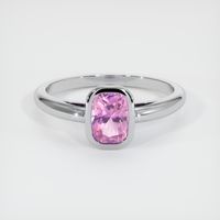 1.05 Ct. Pinkish Purple Sapphire Ring, Platinum 950 1