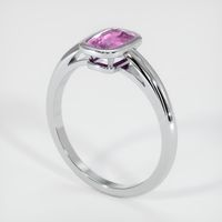 1.05 Ct. Pinkish Purple Sapphire Ring, Platinum 950 2