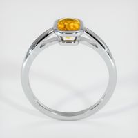 1.29 Ct. Yellowish Orange Sapphire Ring, Platinum 950 3