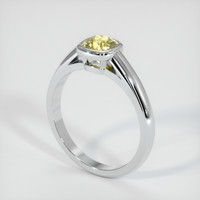 1.03 Ct. Yellow Sapphire Ring, Platinum 950 2