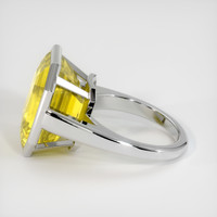 16.34 Ct. Yellow Sapphire Ring, Platinum 950 4