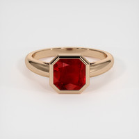 1.61 Ct. Ruby Ring, 14K Rose Gold 1