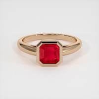 1.35 Ct. Ruby Ring, 14K Rose Gold 1