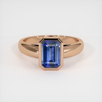 2.06 Ct. Sapphire Ring, 14K Rose Gold 1