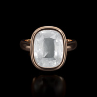 7.79 Ct. White Sapphire Ring, 14K Rose Gold 1