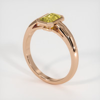 0.88 Ct. Sapphire Ring, 14K Rose Gold 2