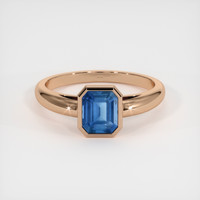 1.24 Ct. Sapphire Ring, 18K Rose Gold 1