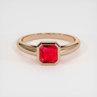 1.22 Ct. Ruby Ring, 18K Rose Gold 1