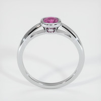 0.73 Ct. Pinkish Purple Sapphire Ring, 10K White Gold 3