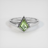 1.20 Ct. Green Sapphire Ring, 10K White Gold 1