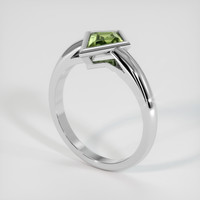1.20 Ct. Green Sapphire Ring, 10K White Gold 2
