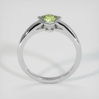 0.78 Ct. Greenish Yellow Sapphire Ring, 10K White Gold 3
