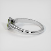 0.78 Ct. Greenish Yellow Sapphire Ring, 10K White Gold 4